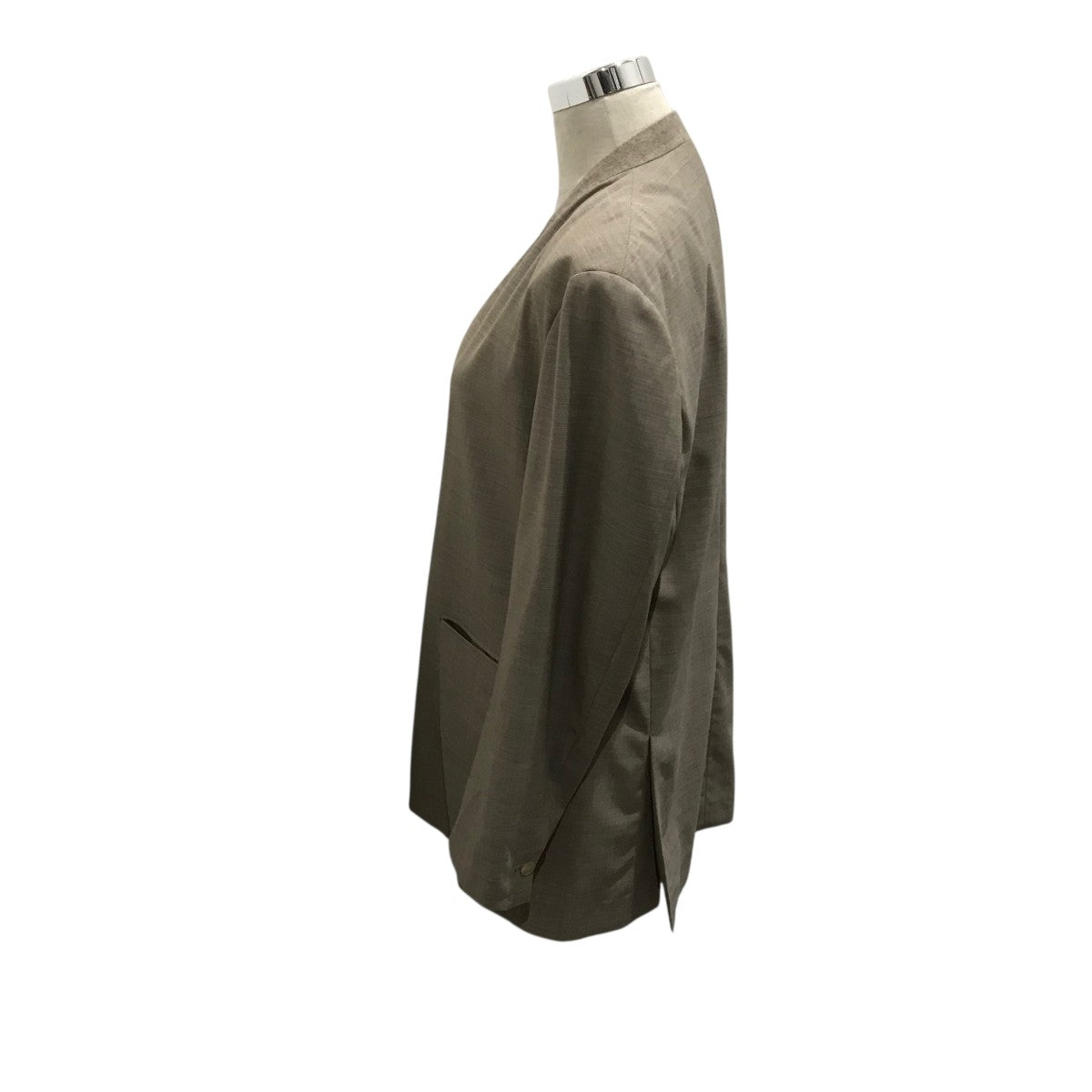 AURALEE(オーラリー) 【SUPER FINE TROPICAL WOOL NO COLLAR JACKET