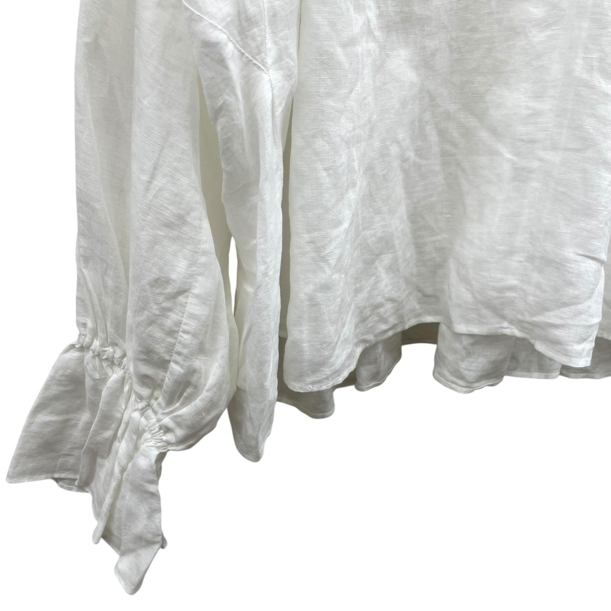 DEPAREILLE LINEN LACE UP BLOUSE B1152AFB321 古着・中古-4枚目のアイテム画像