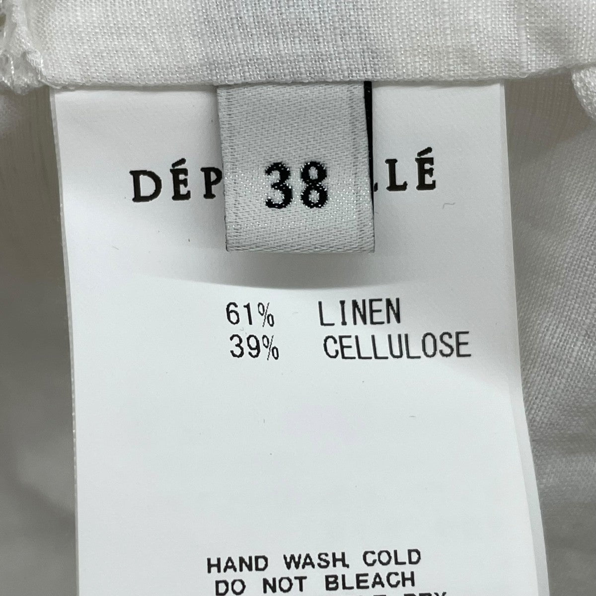 DEPAREILLE LINEN LACE UP BLOUSE B1152AFB321 古着・中古-5枚目のアイテム画像