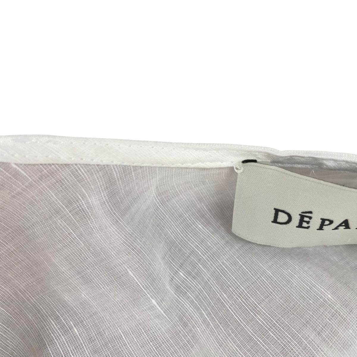 DEPAREILLE LINEN LACE UP BLOUSE B1152AFB321 古着・中古-6枚目のアイテム画像