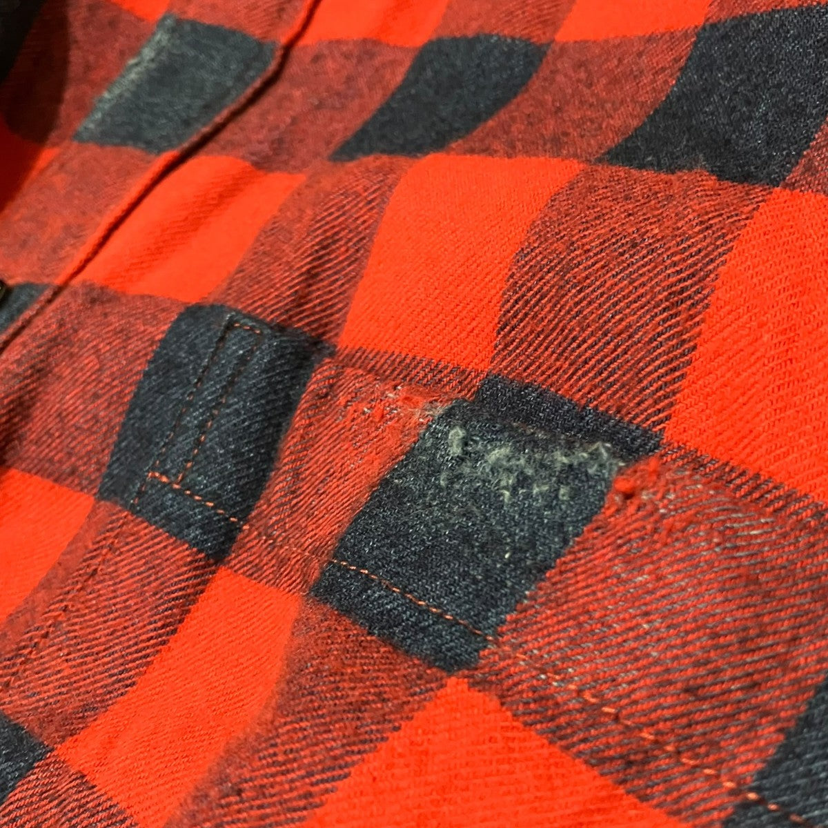 BALENCIAGA ダメージ加工チェック半袖シャツ560931 古着・中古-7枚目のアイテム画像