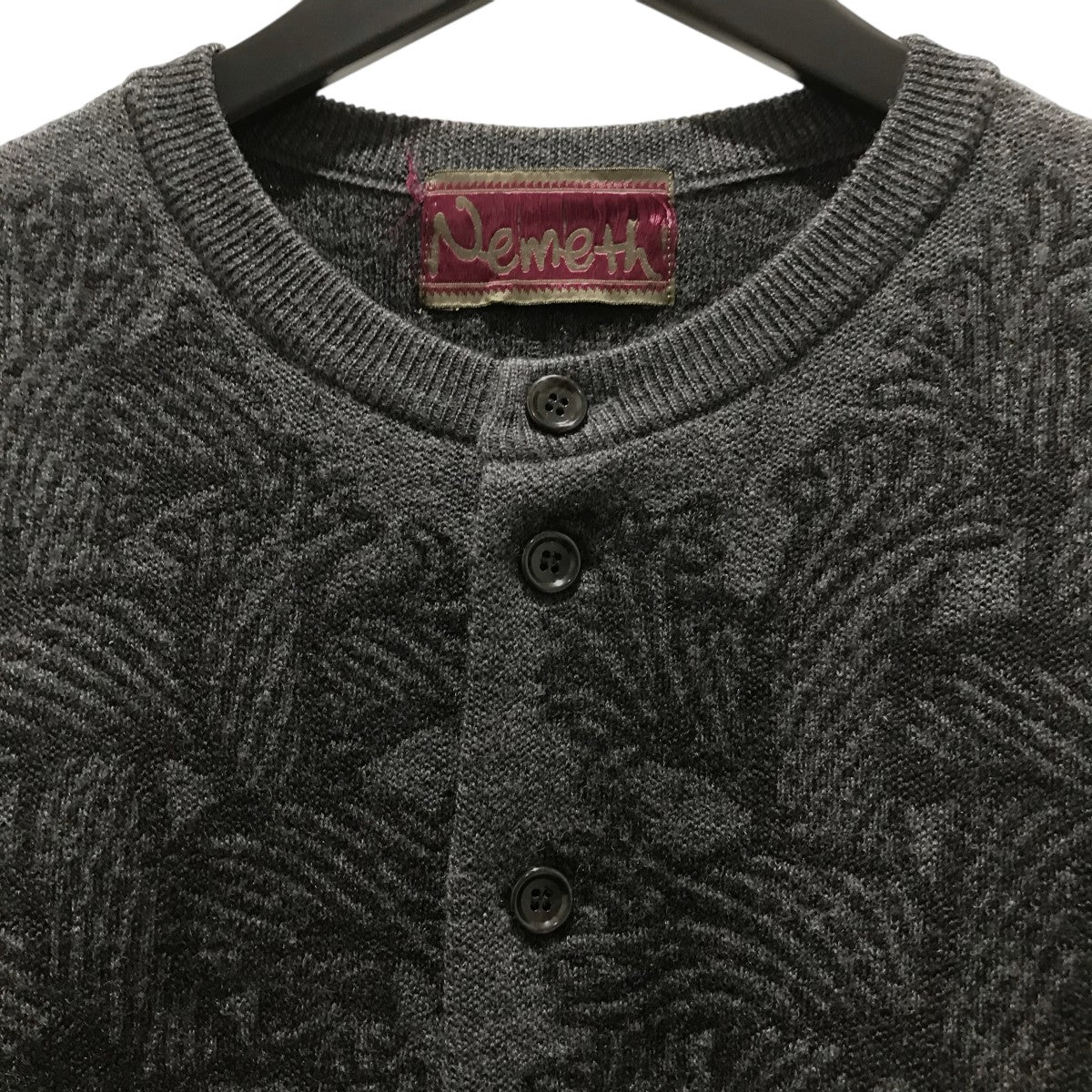 Nemeth(ネメス) 総柄カーディガン グレー サイズ F｜【公式】カインド