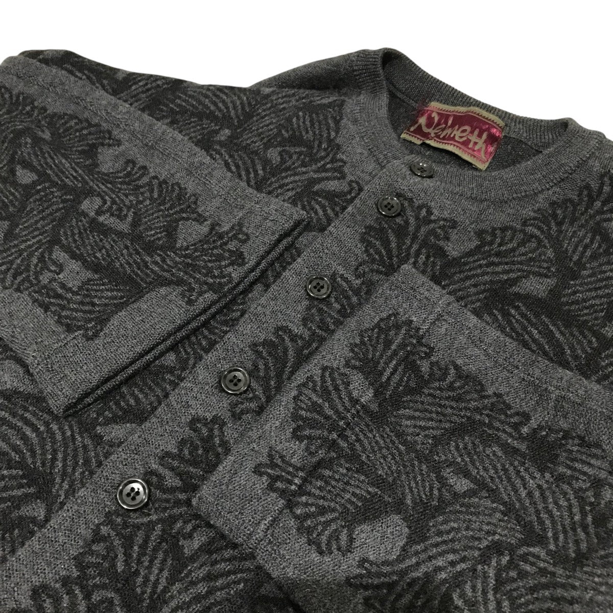 Nemeth(ネメス) 総柄カーディガン グレー サイズ F｜【公式】カインド