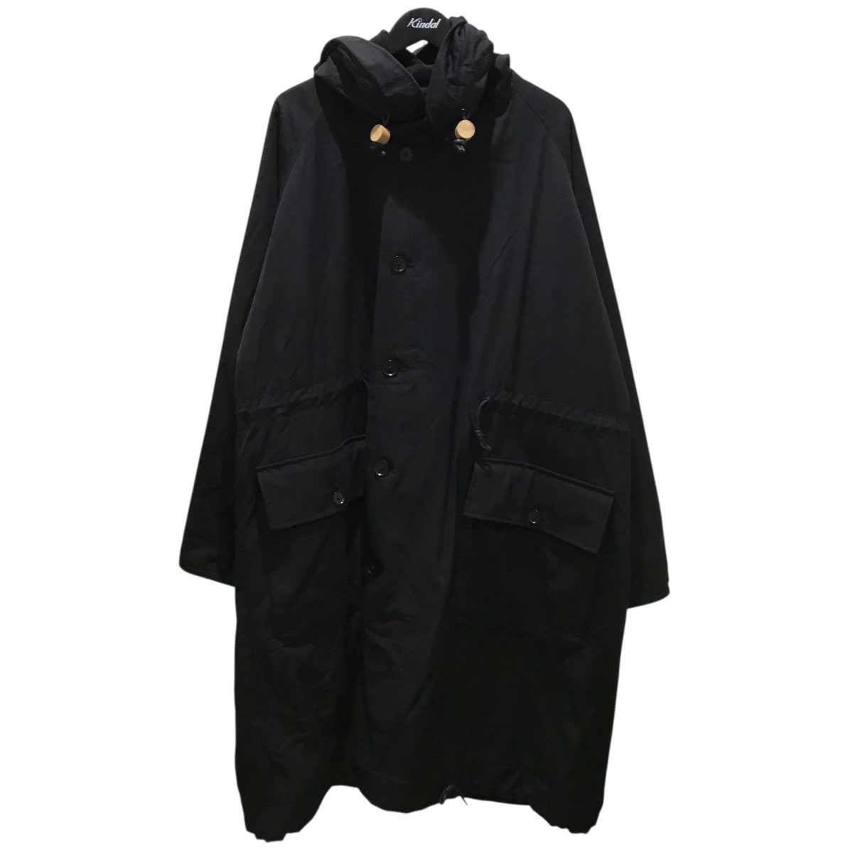 24AWHIGH TWISTED NYLON GABAフーデッドコート