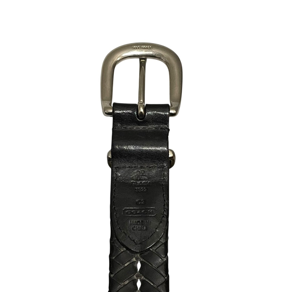 コーチブラックレザーベルト COACH(コーチ) レザーベルト ブラック