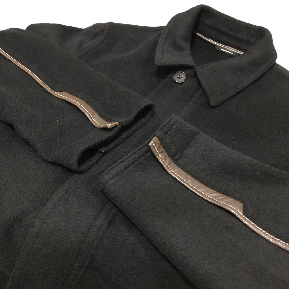HERMES(エルメス) カシミヤジップジャケット ブラック サイズ 48