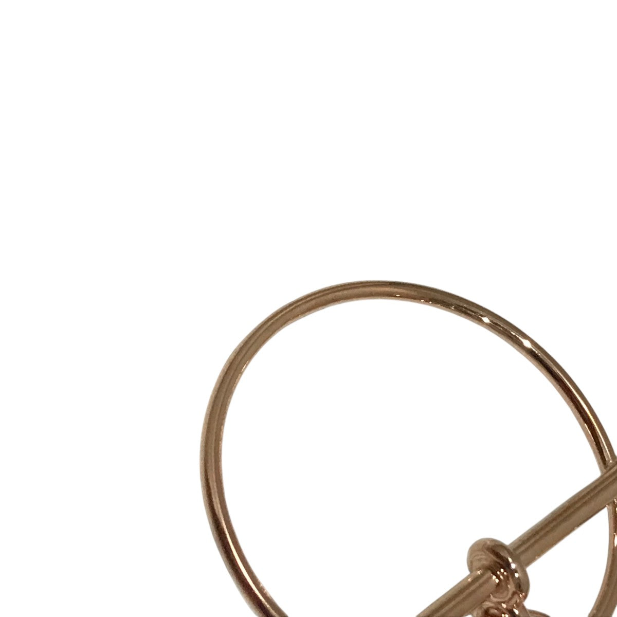 HERMES エルメス　フープピアス　ループ　エシャペ HERMES エルメス ループ MM エシャペ ピアス シルバー