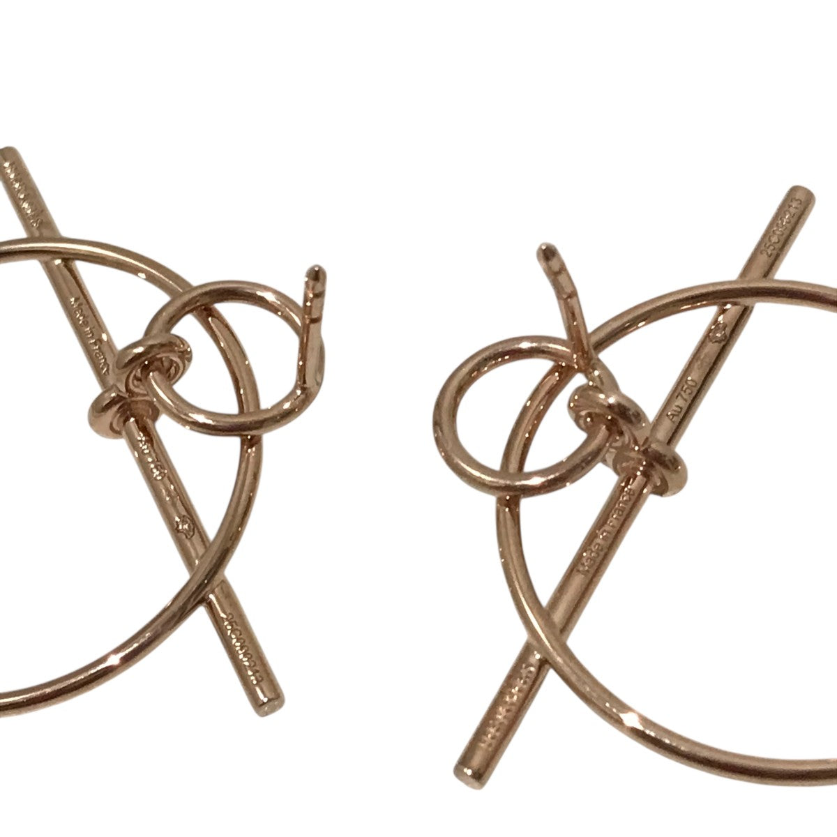 HERMES(エルメス) ピアス 《エシャペ》 PMループピアス ピンク