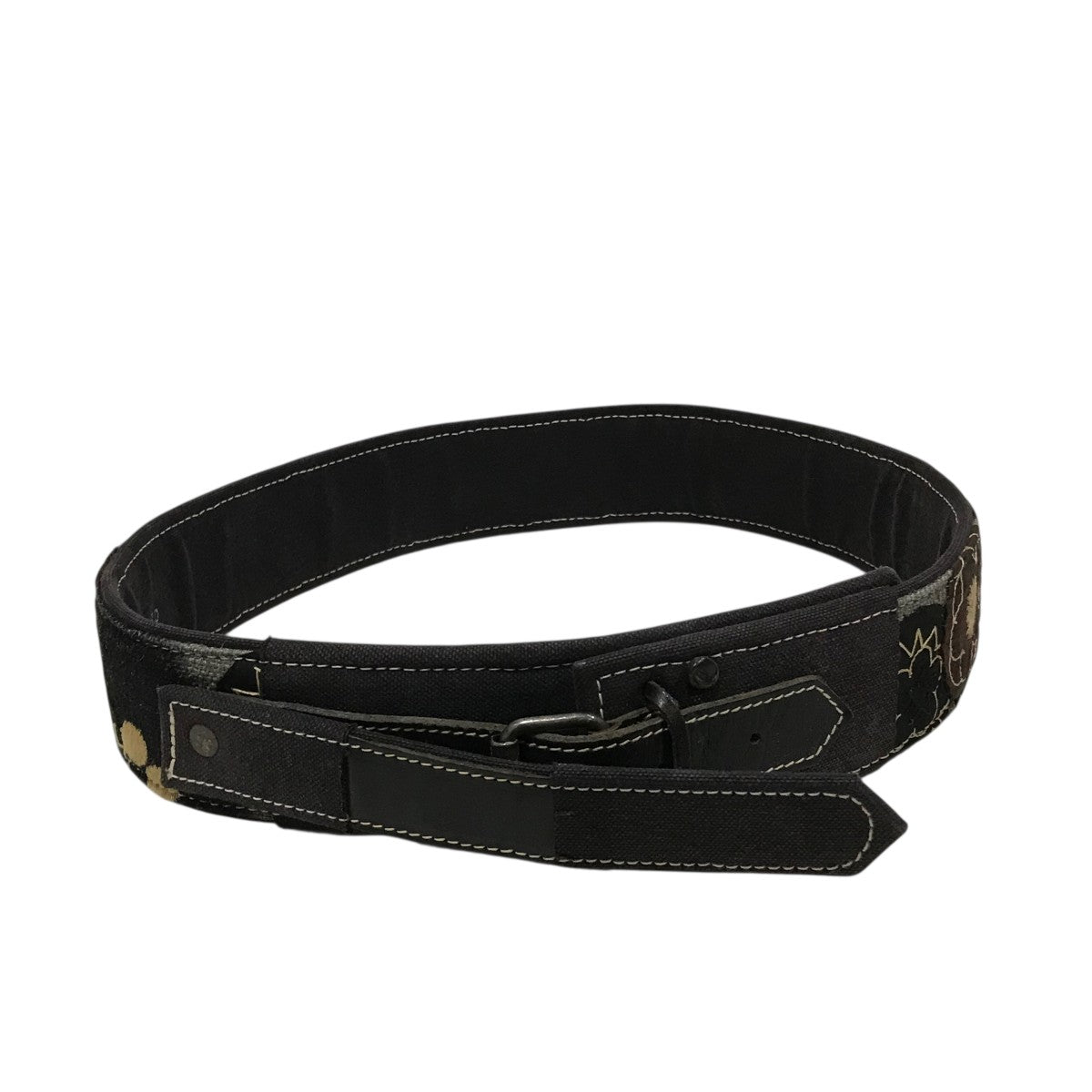 DRIES VAN NOTEN(ドリスヴァンノッテン) デニム地切替デザインベルト