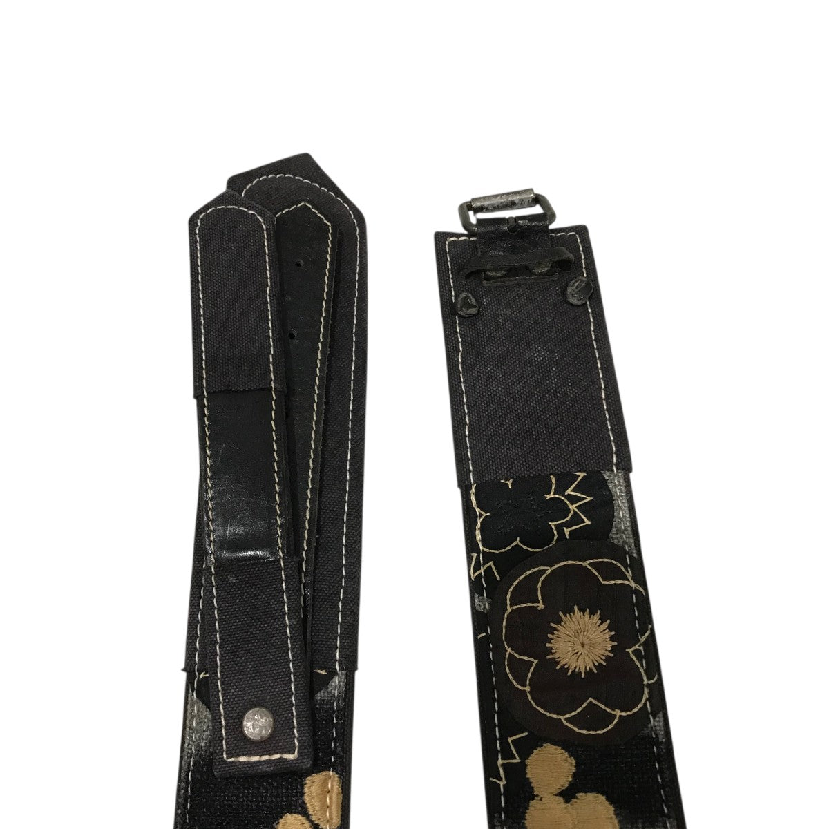 Dries Van Noten デザインベルト DRIES VAN NOTEN(ドリスヴァンノッテン) デニム地切替デザインベルト