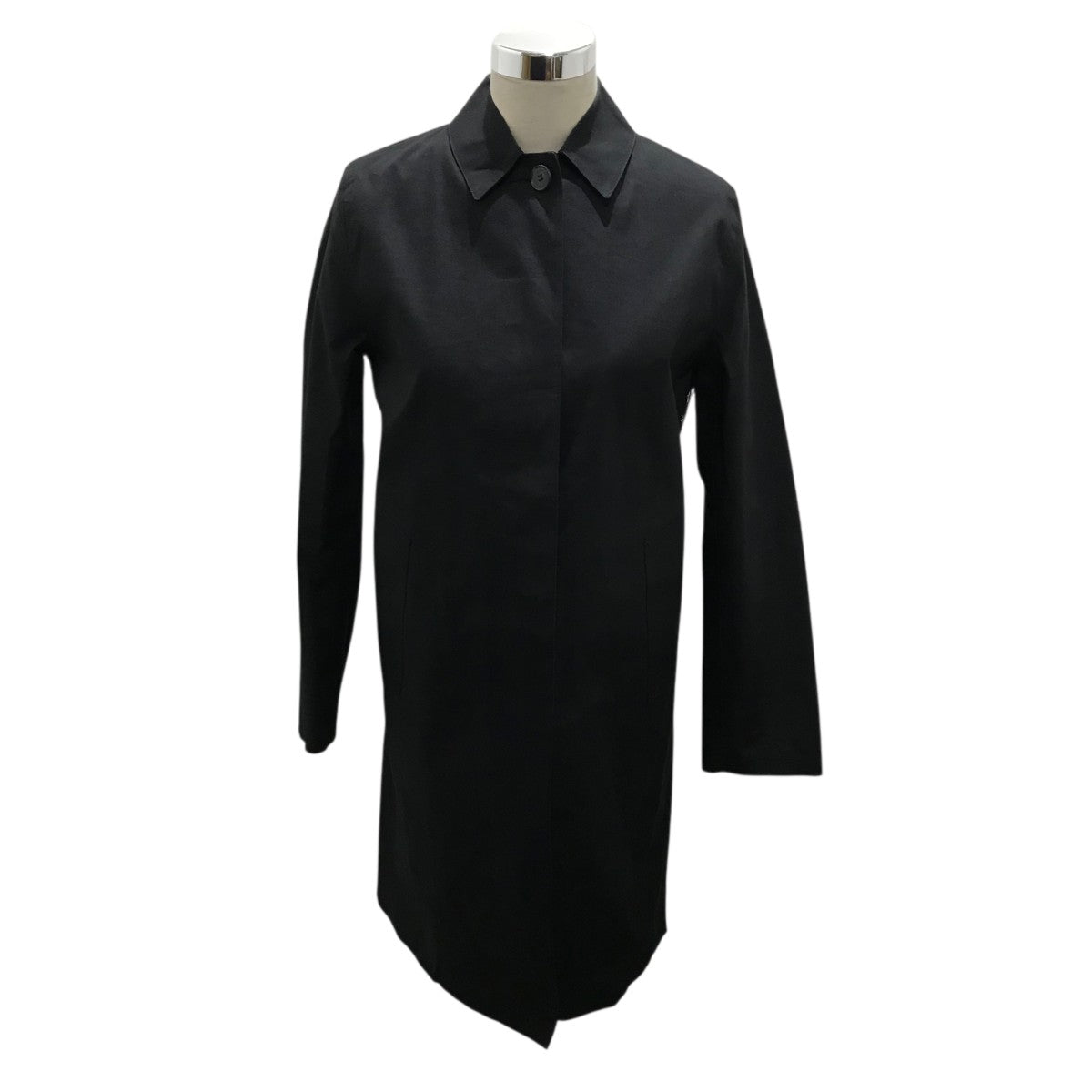 マッキントッシュ　ゴム引きコート 38 黒 MACKINTOSH(マッキントッシュ) ゴム引きステンカラーコート