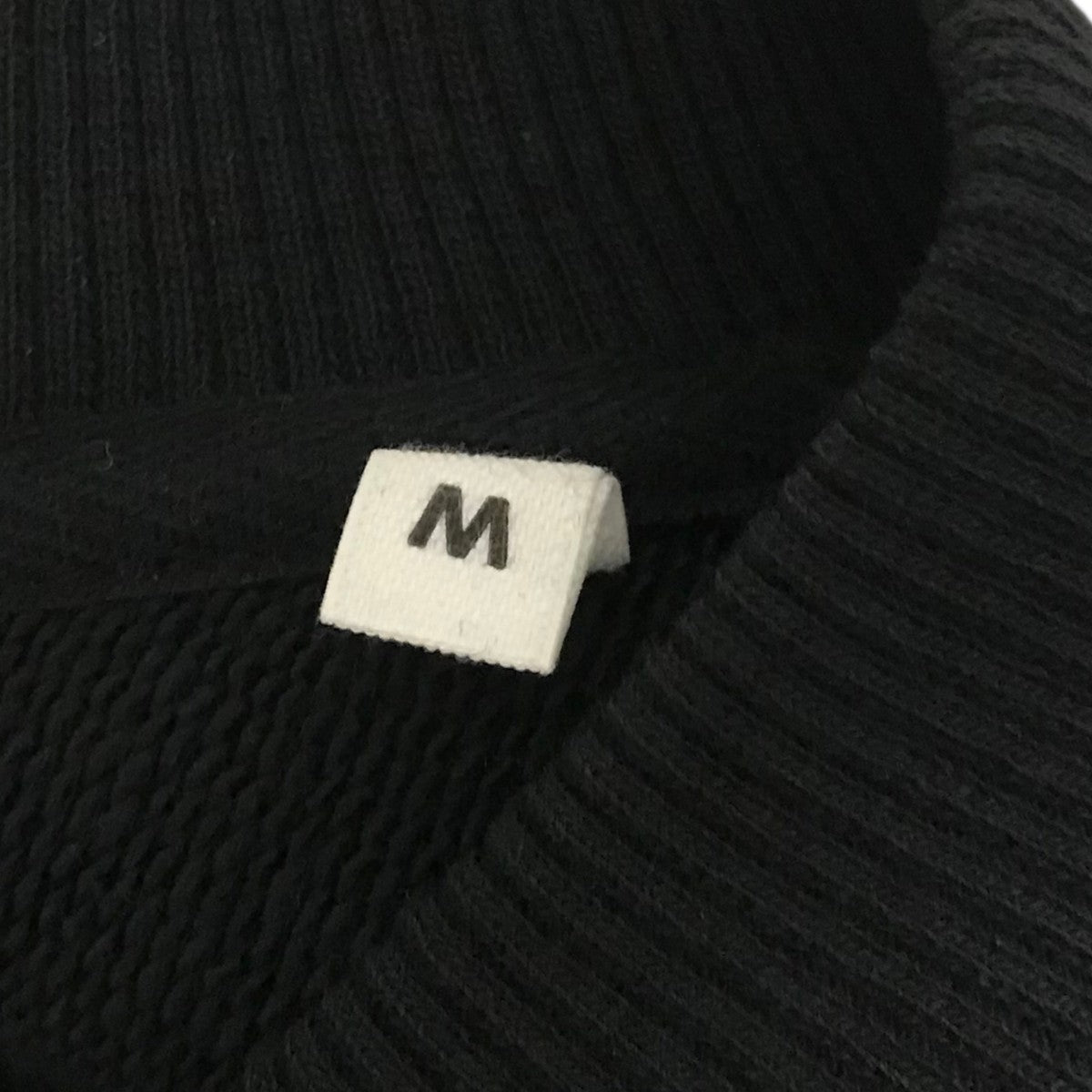 【アミ】　STONE  ブラック スウェット AMI Alexandre Mattiussi(アミアレクサンドルマテュッシ) 胸刺繍