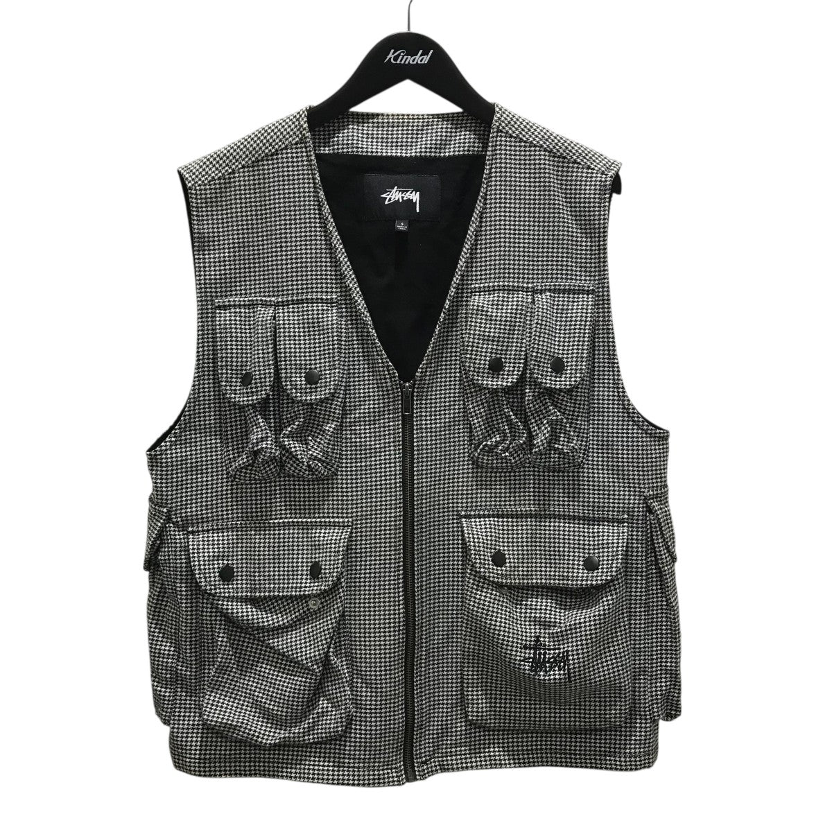 【Houndstooth Work VEST】千鳥格子ベスト