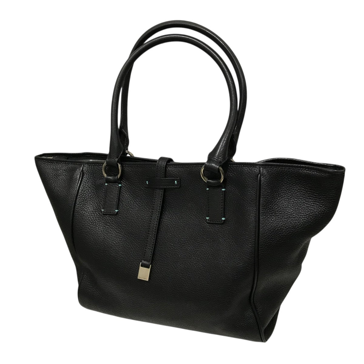 ケンティー様*Tiffany & Co. ブラックレザートートバッグ Tiffany ＆ Co．(ティファニー) レザートートバッグ ブラック