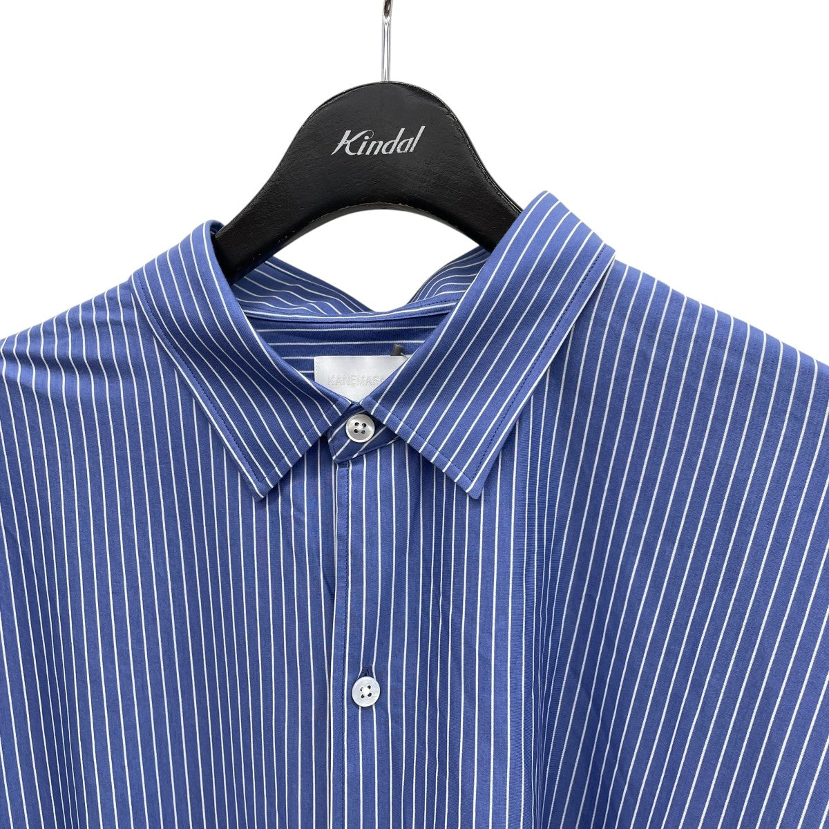 KANEMASA PHIL． 46G Atmosphere Stripe S S Shirtストライプ半袖シャツKM25S-027PBLUE 古着・中古-3枚目のアイテム画像