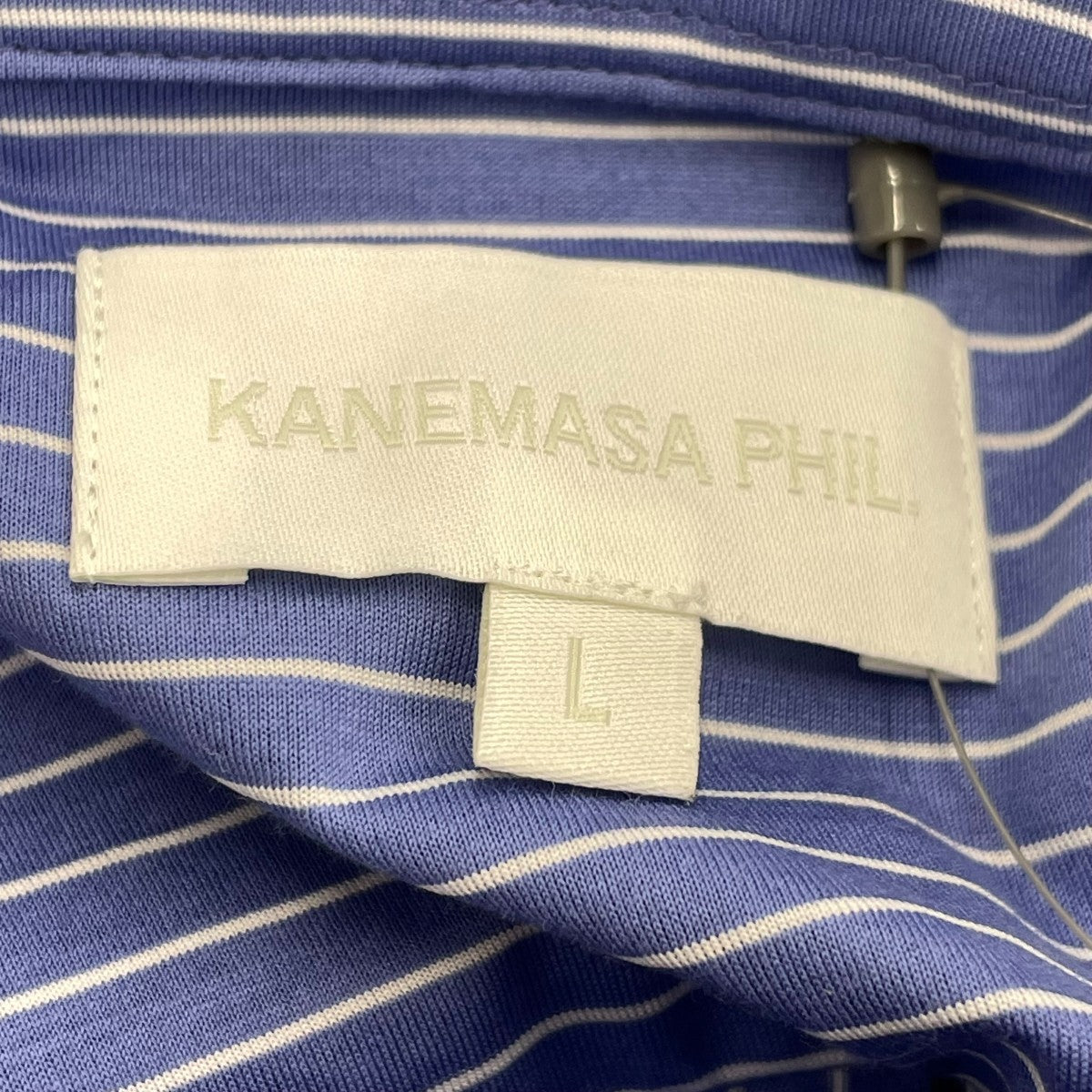 KANEMASA PHIL． 46G Atmosphere Stripe S S Shirtストライプ半袖シャツKM25S-027PBLUE 古着・中古-5枚目のアイテム画像