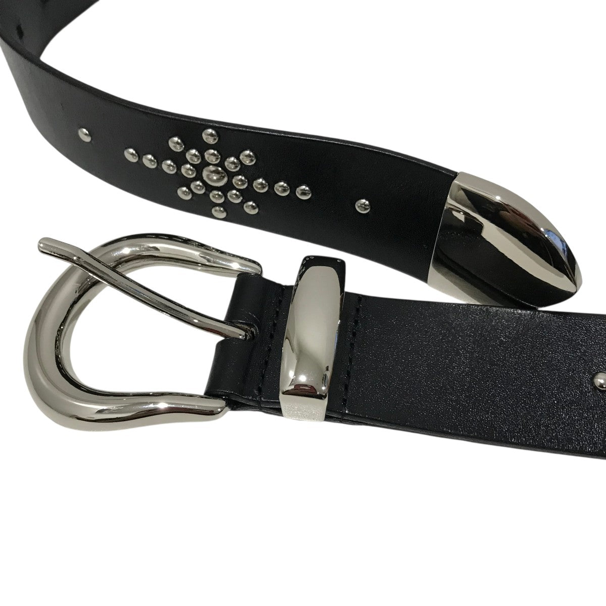 Jieda(ジエダ) 25AW【WIDE STUDS BELT】スタッズベルト ブラック