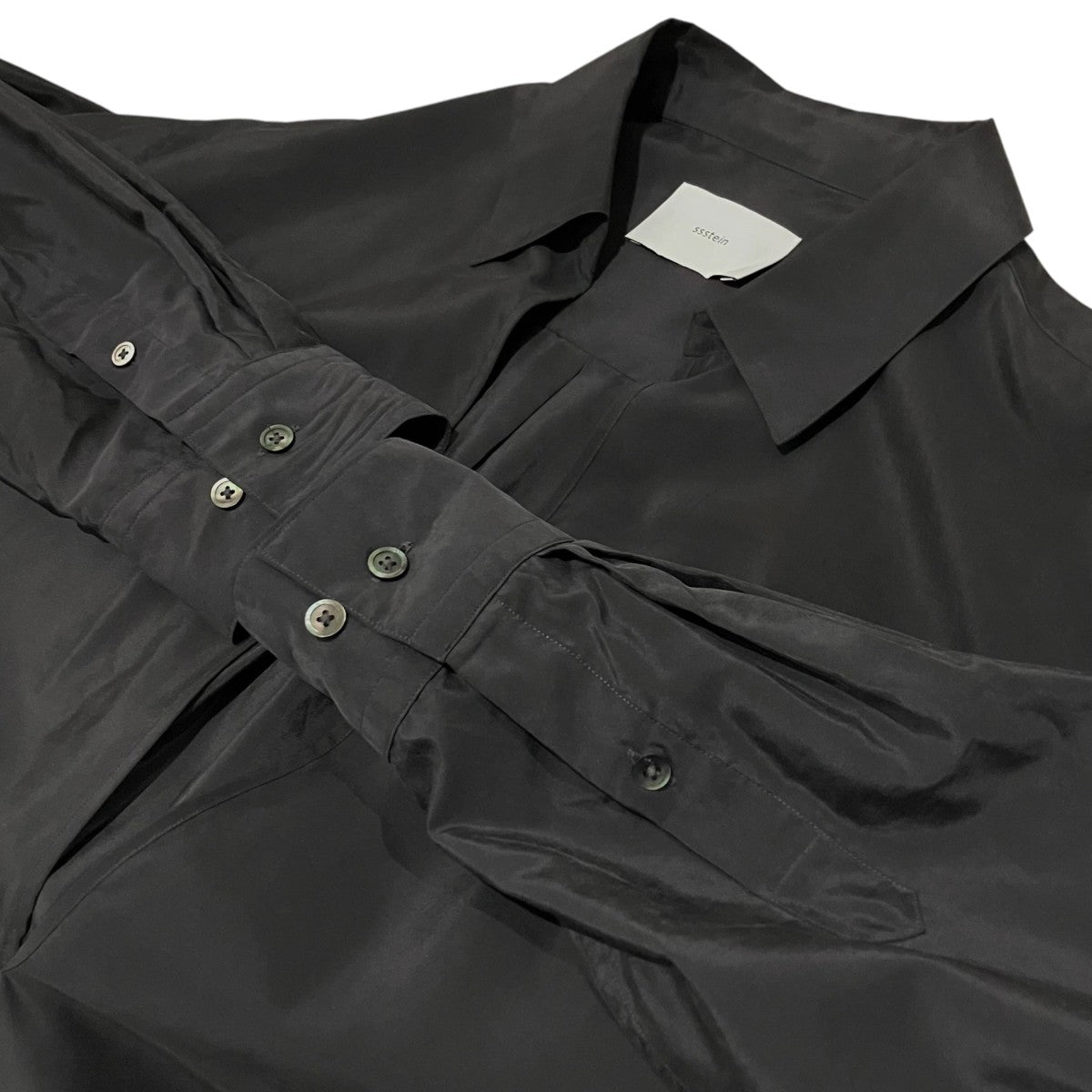 ssstein 【SILK NYLON SKIPPER SHIRT】シルクナイロンスキッパーシャツST.972 古着・中古-5枚目のアイテム画像