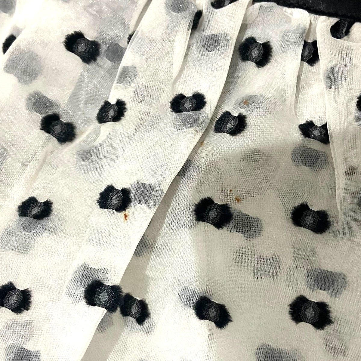 Uk6 cecilie bahnsen トップス　ブラウス　セシリーバンセン Cecilie Bahnsen セシリー バンセン ブラック Carlotta Ruffled Cotton