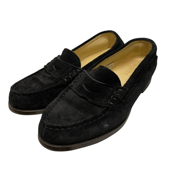 SHISHIKUI×HARUTA スエード ローファー ブラック サイズ 22 1/2