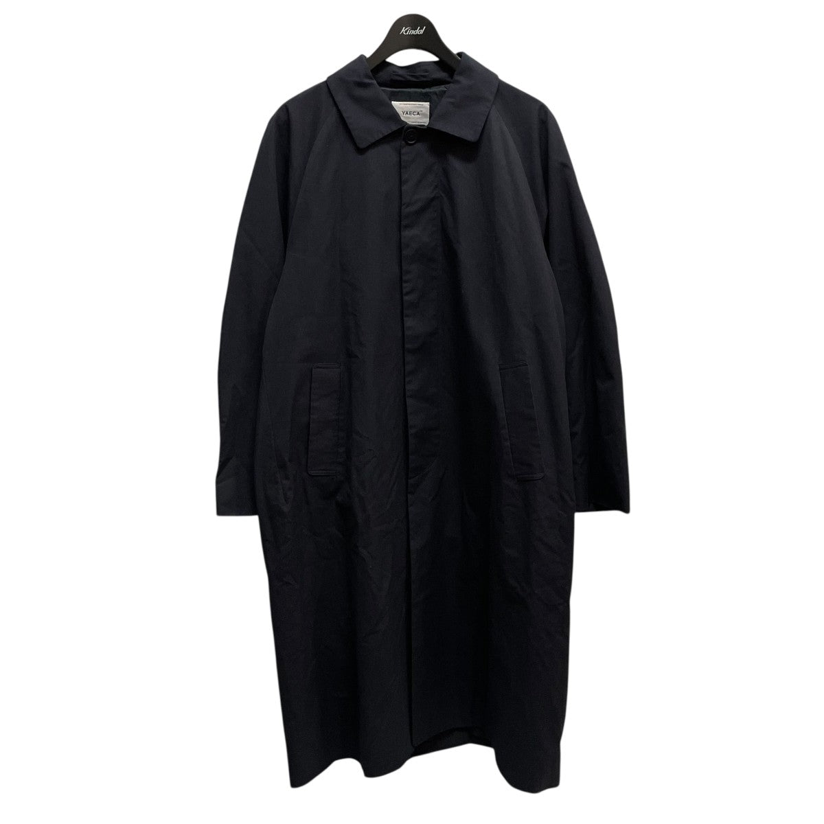 YAECA ステンカラーコート ネイビー