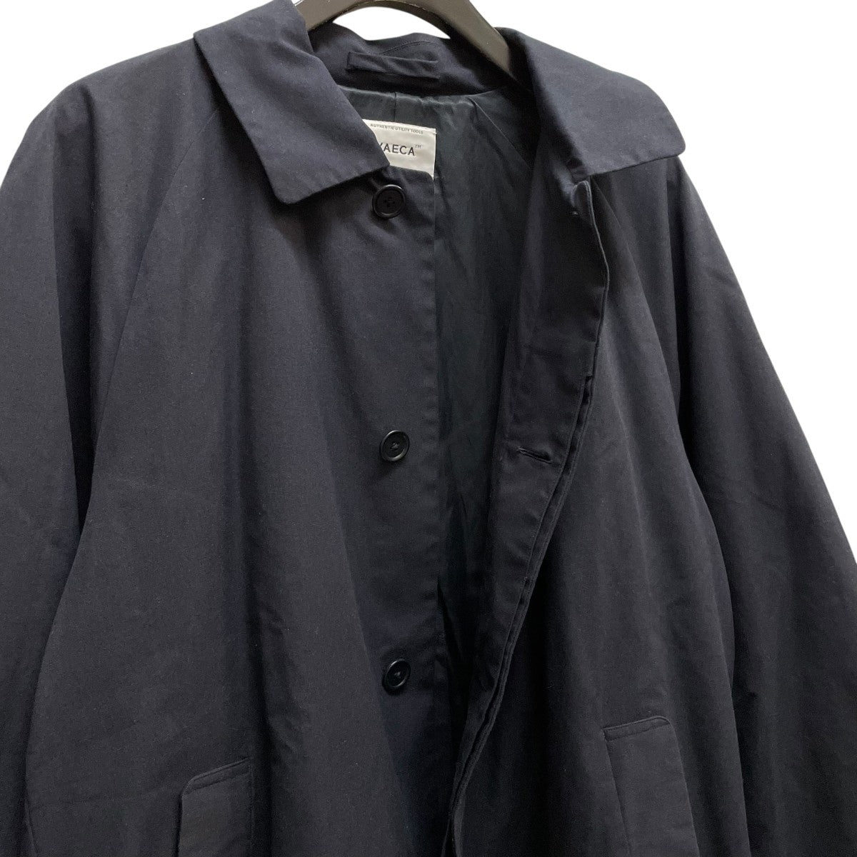 YAECA(ヤエカ) ステンカラーコート13503 13503 ネイビー サイズ M