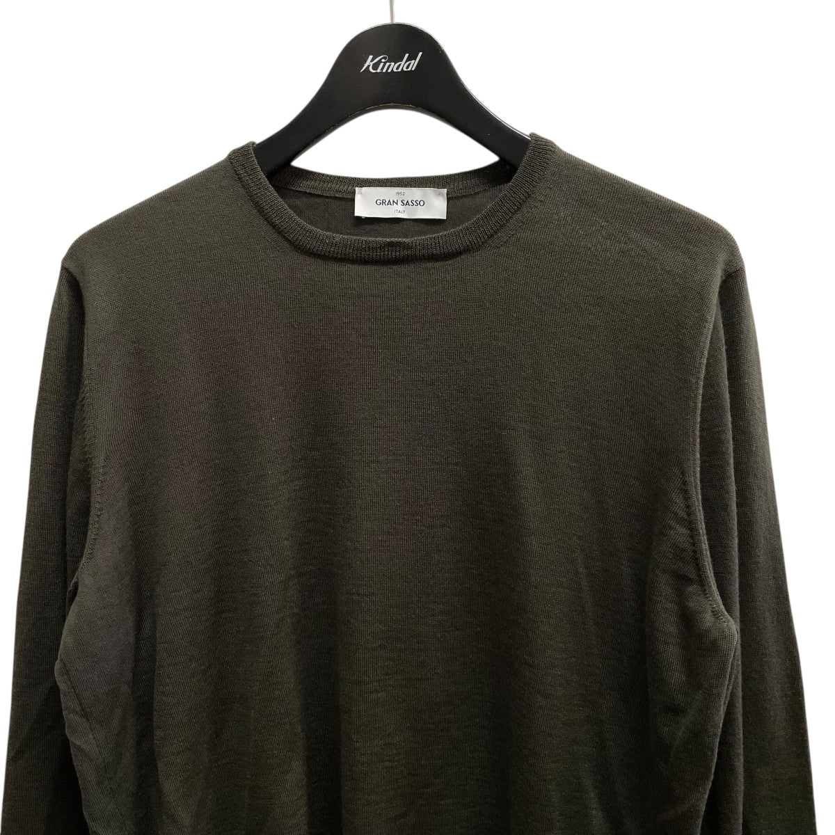 GRAN SASSO クルーネック ニット グリーン 50サイズ グランサッソ GRAN SASSO クルーネック ニット グリーン 50サイズ グランサッソ