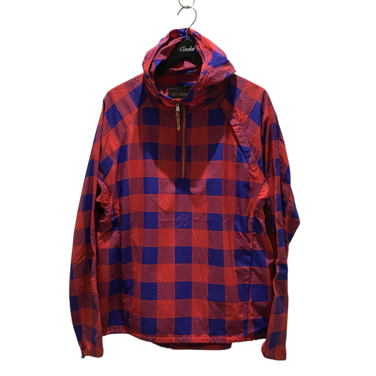 LOUIS VUITTON マサイチェック　ナイロンジャケット　プルオーバー LOUIS VUITTON マサイチェック ナイロンジャケット プルオーバー