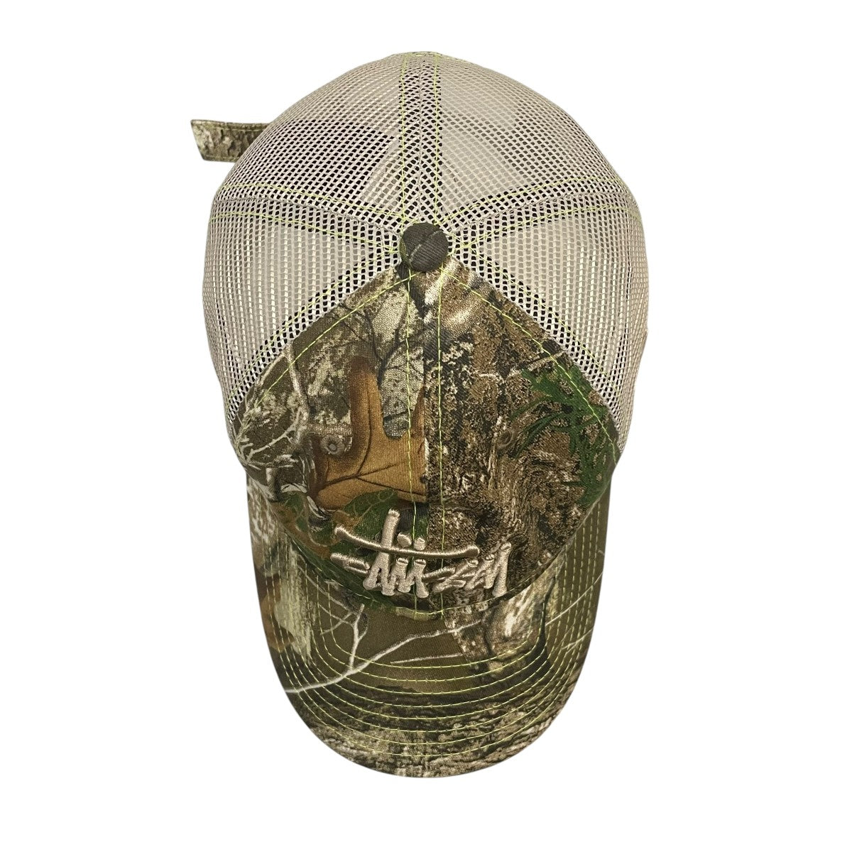 New Era×stussy メッシュキャップ 1311126 1311126 ベージュ×グリーン