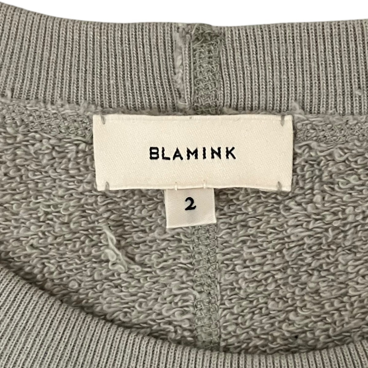 BLAMINK(ブラミンク) 【吊り裏毛ロゴショートスリーブスウェット