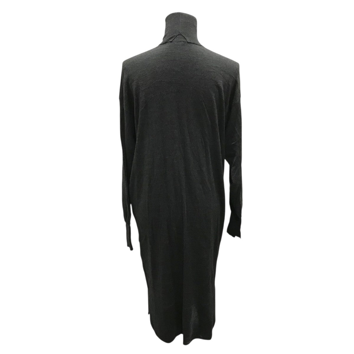 BLAMINK(ブラミンク) バンドカラーウールワンピース ネイビー サイズ