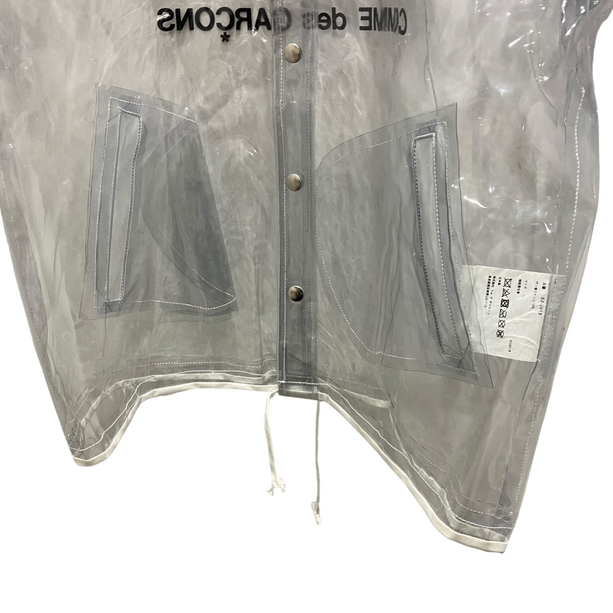 CDG(シーディージー) 【Transparent Coach Jacket】PVCコーチ