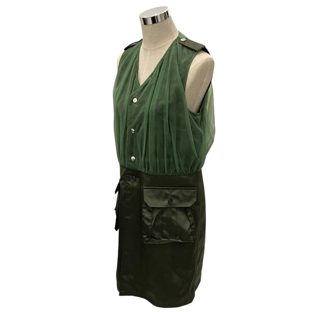 チュールドッキングミリタリーベスト3N-V003
