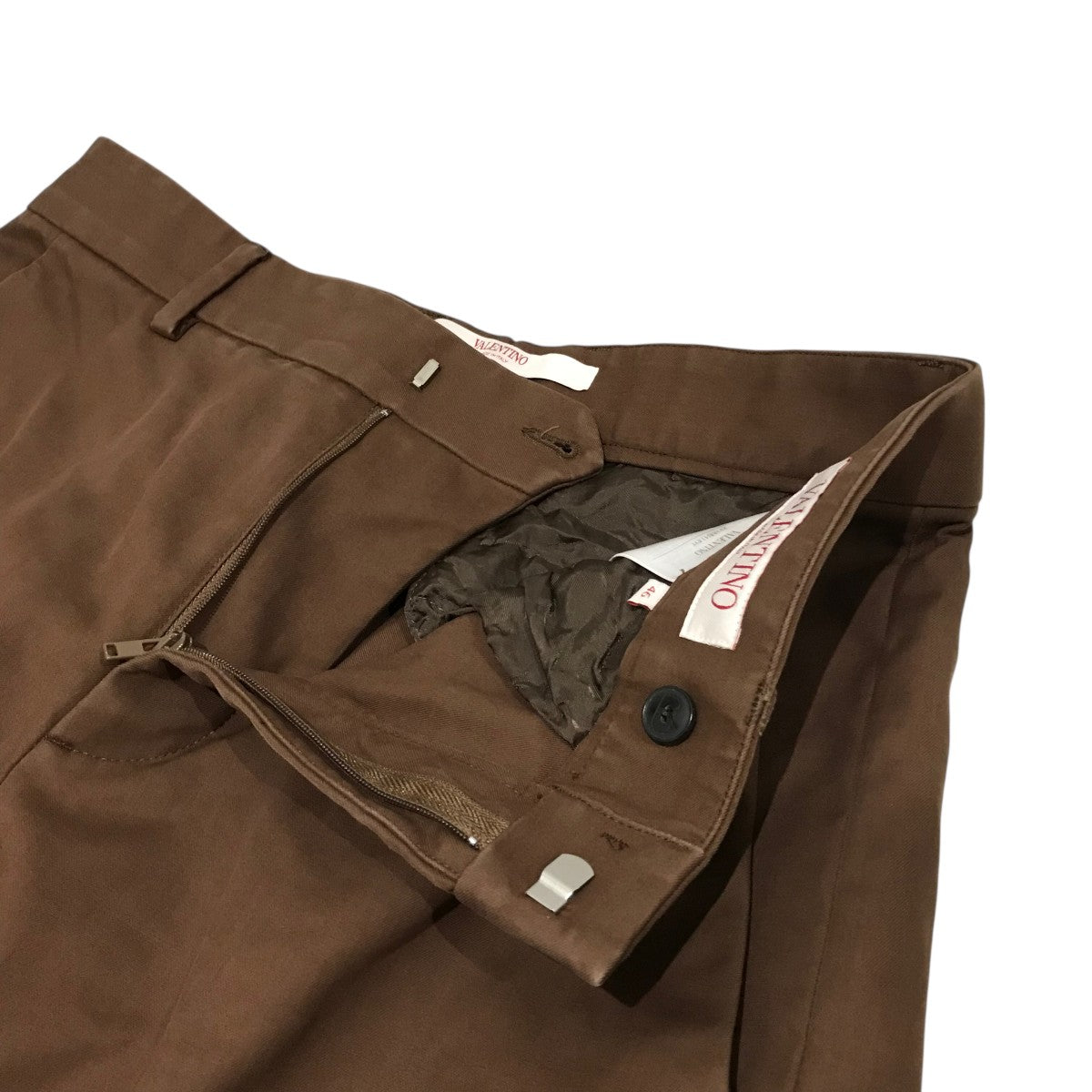 【値下げ】【新品未使用】『VALENTINO』 BROWN トラウザーズ VALENTINO(ヴァレンチノ) トラウザーパンツ2V3RBJ418YE 2V3RBJ418YE
