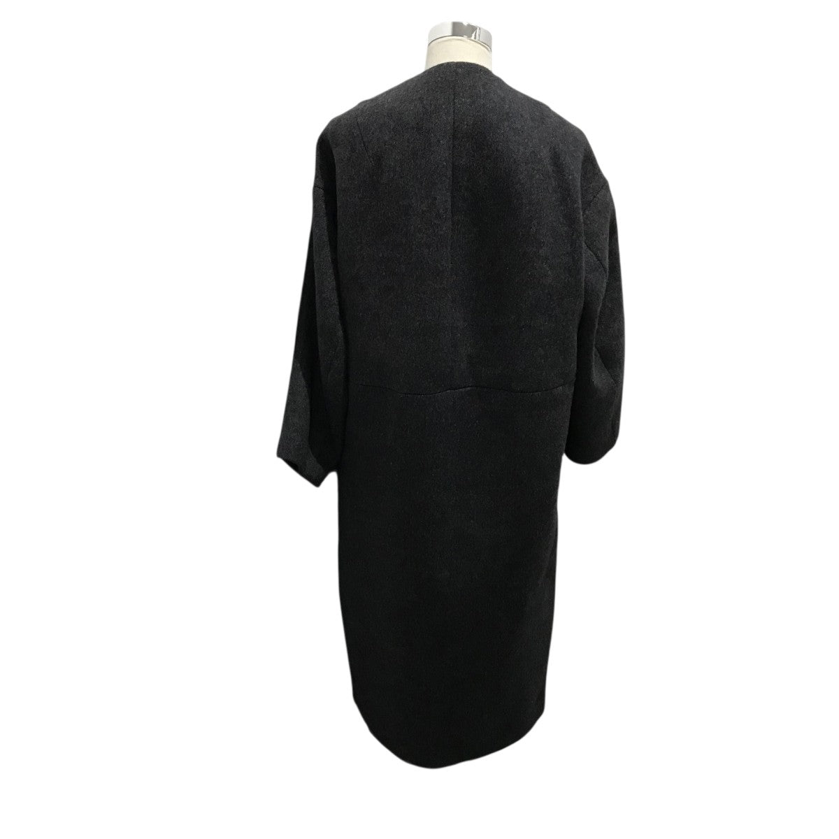 CLANE(クラネ) NO COLOR TWEED JACKETチェックノーカラー