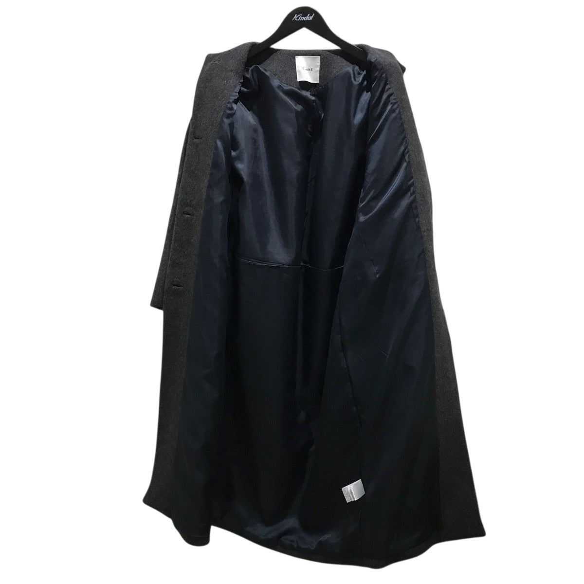 CLANE(クラネ) カラーレスウールコクーンコートノーカラーコート11101