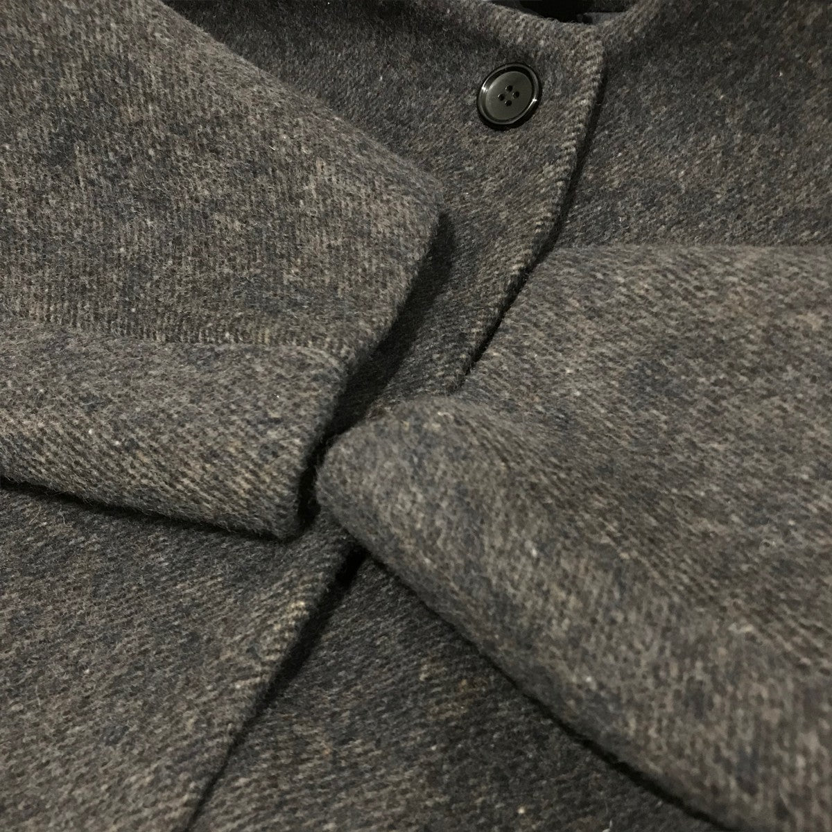 CLANE(クラネ) カラーレスウールコクーンコートノーカラーコート