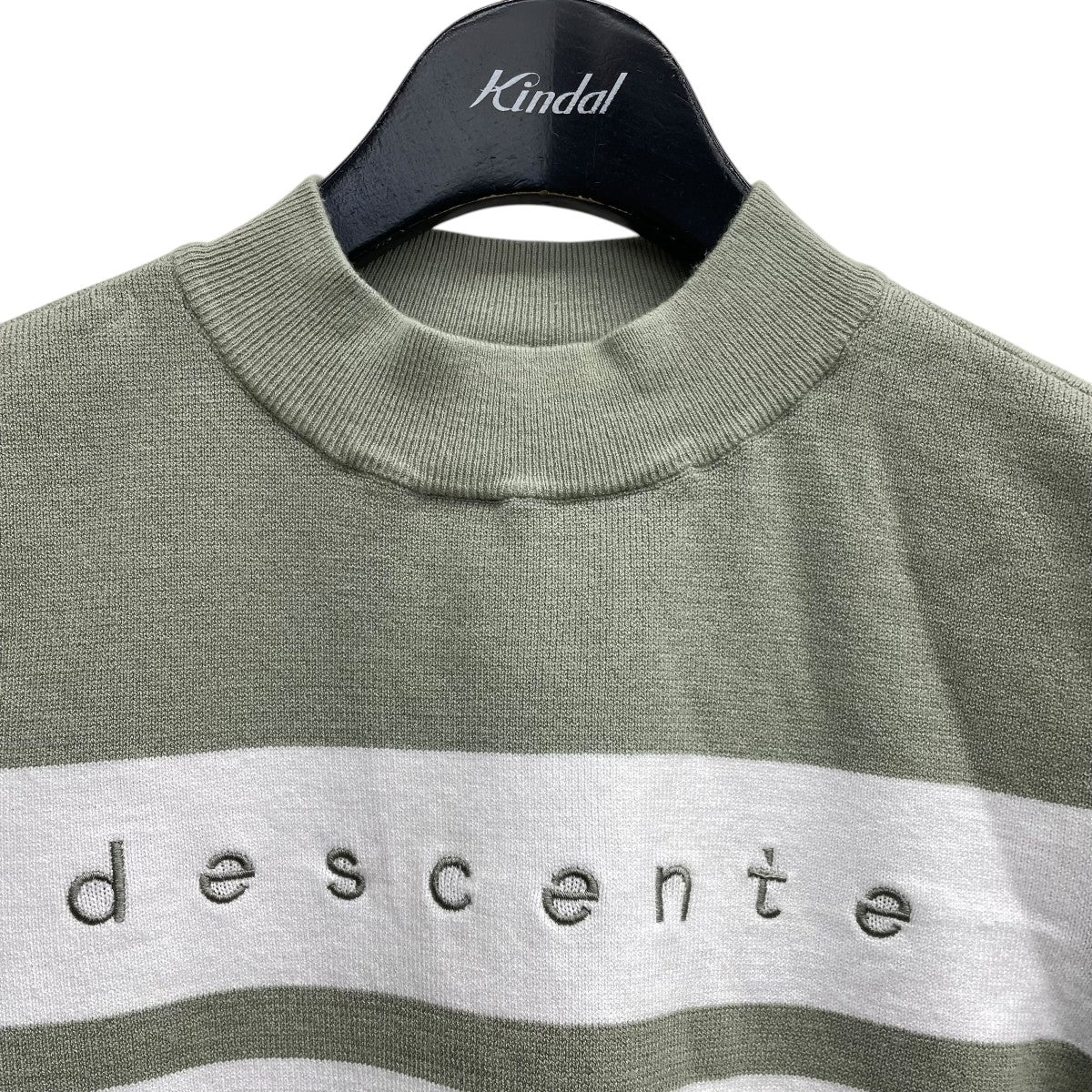 DESCENTE GOLF モックネックニット半袖シャツDGWXJA10 古着・中古-3枚目のアイテム画像