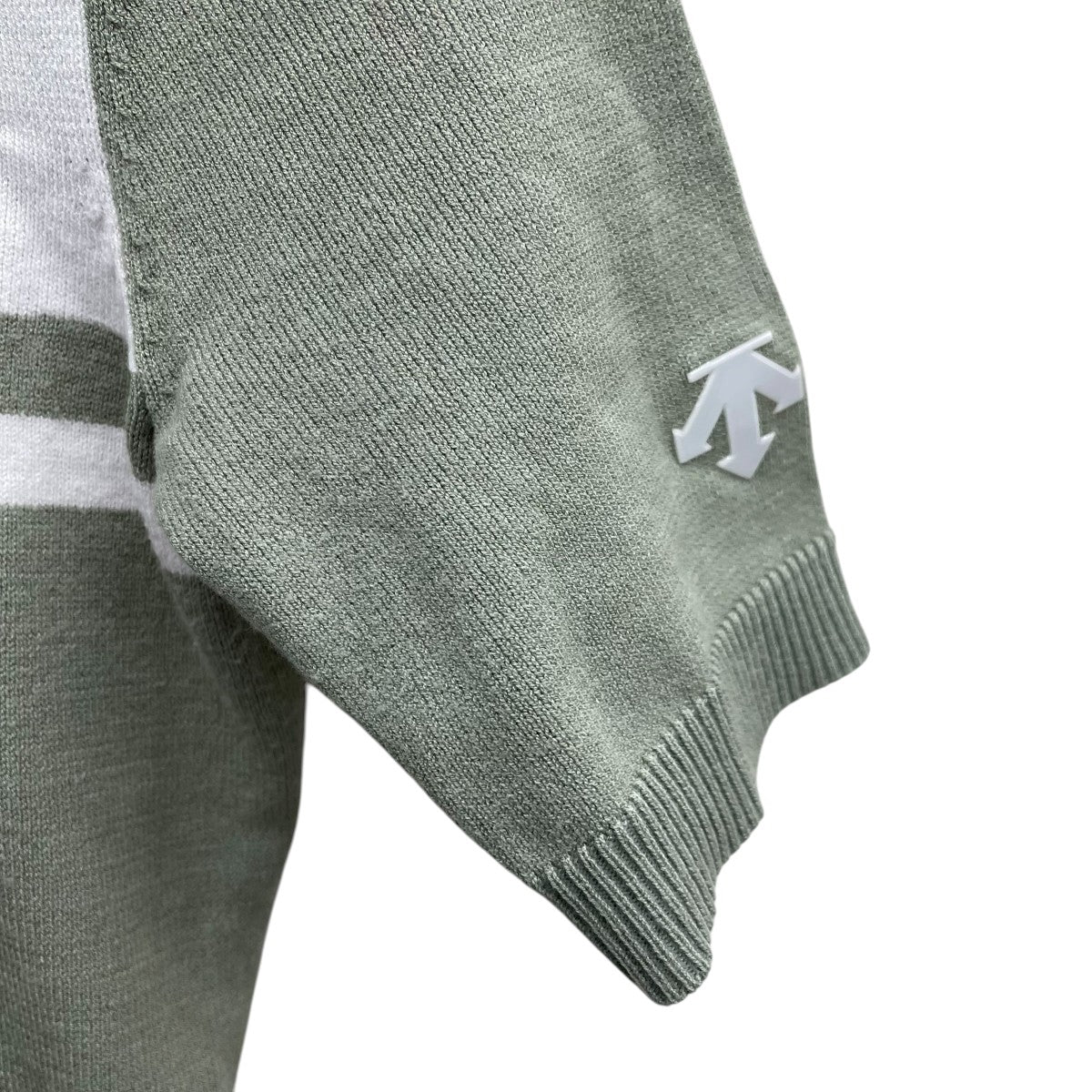 DESCENTE GOLF モックネックニット半袖シャツDGWXJA10 古着・中古-4枚目のアイテム画像