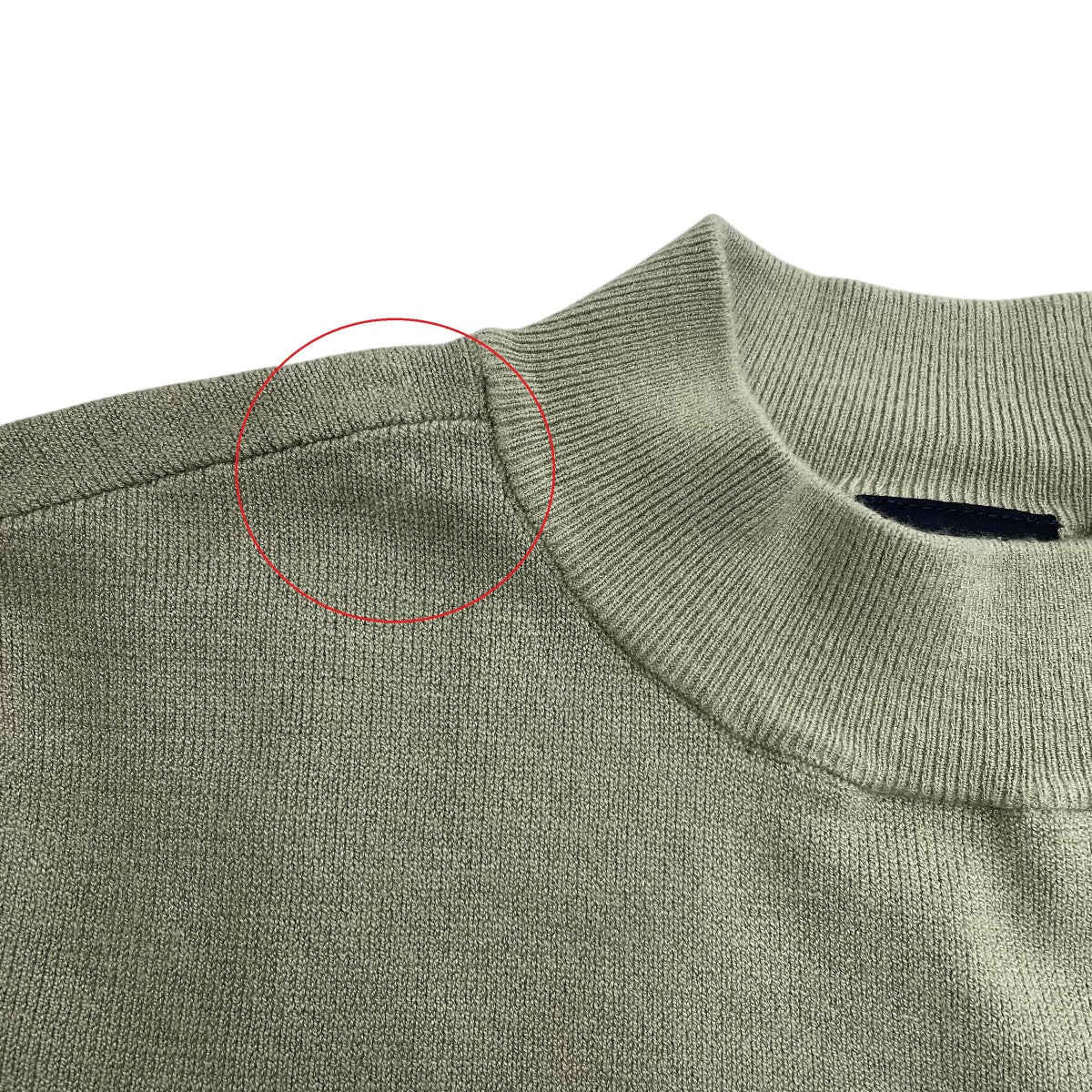 DESCENTE GOLF モックネックニット半袖シャツDGWXJA10 古着・中古-5枚目のアイテム画像