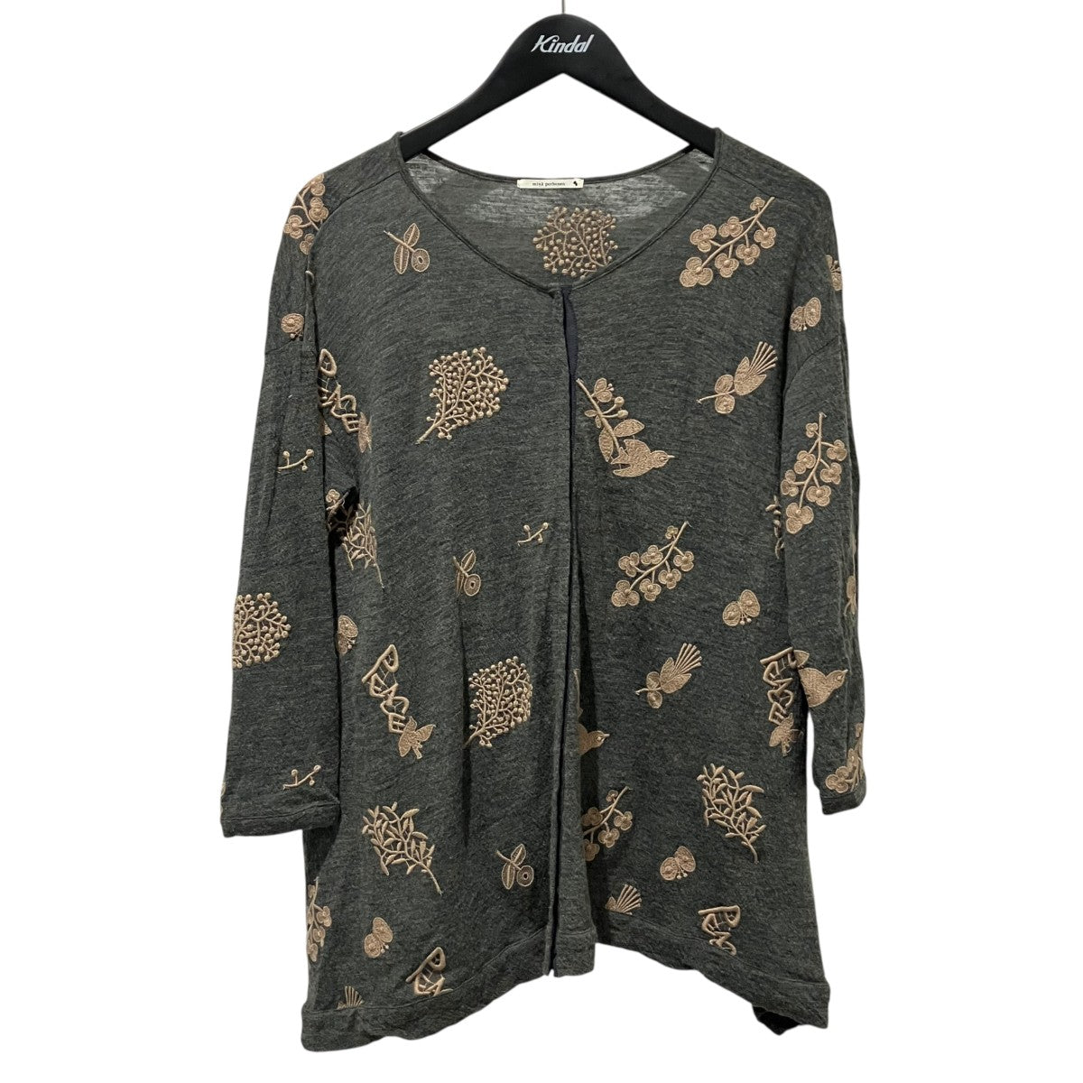 mina perhonen 刺繍ブラウス9a8274 古着・中古-1枚目のアイテム画像