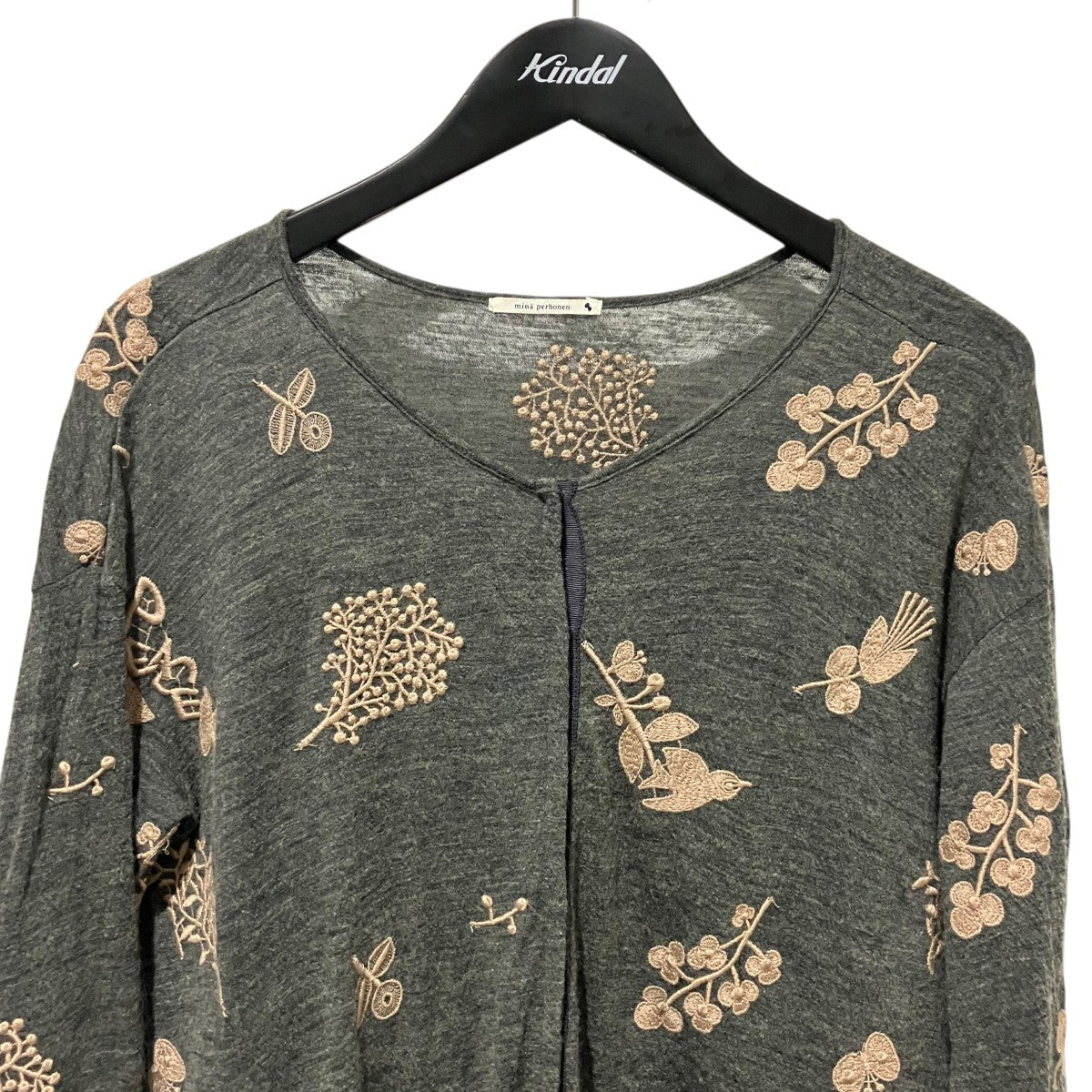 mina perhonen 刺繍ブラウス9a8274 古着・中古-3枚目のアイテム画像
