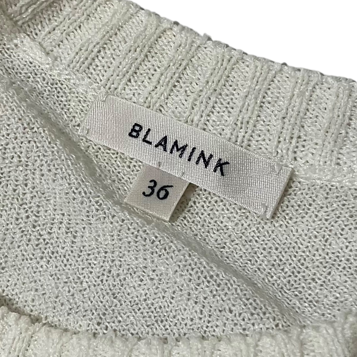 BLAMINK リネンナイロンニットカットソー7913-106-0288 古着・中古-9枚目のアイテム画像