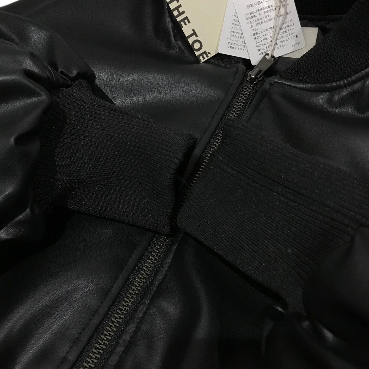 THE TOE(ザトゥー) 【Oxford Leather MA-1】フェイクレザーボンバー