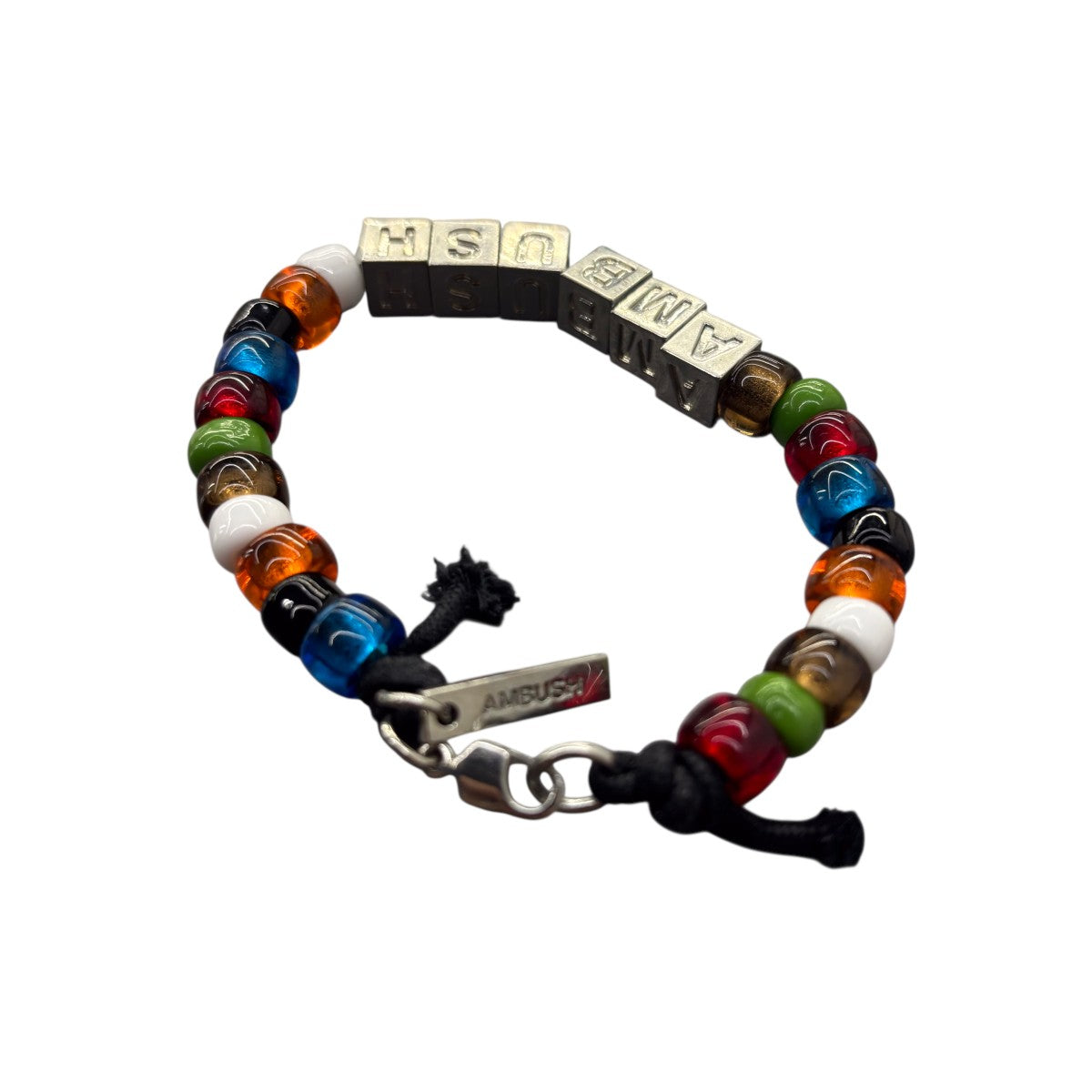 AMBUSH(アンブッシュ) ビーズブレスレット シルバー×マルチ