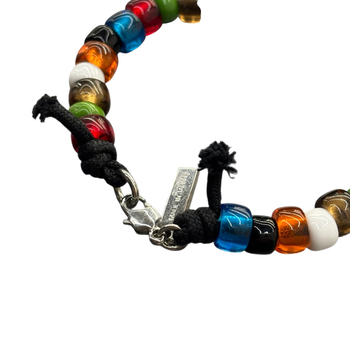 AMBUSH マルチカラーブレスレット AMBUSH(アンブッシュ) ビーズブレスレット シルバー×マルチ｜【公式