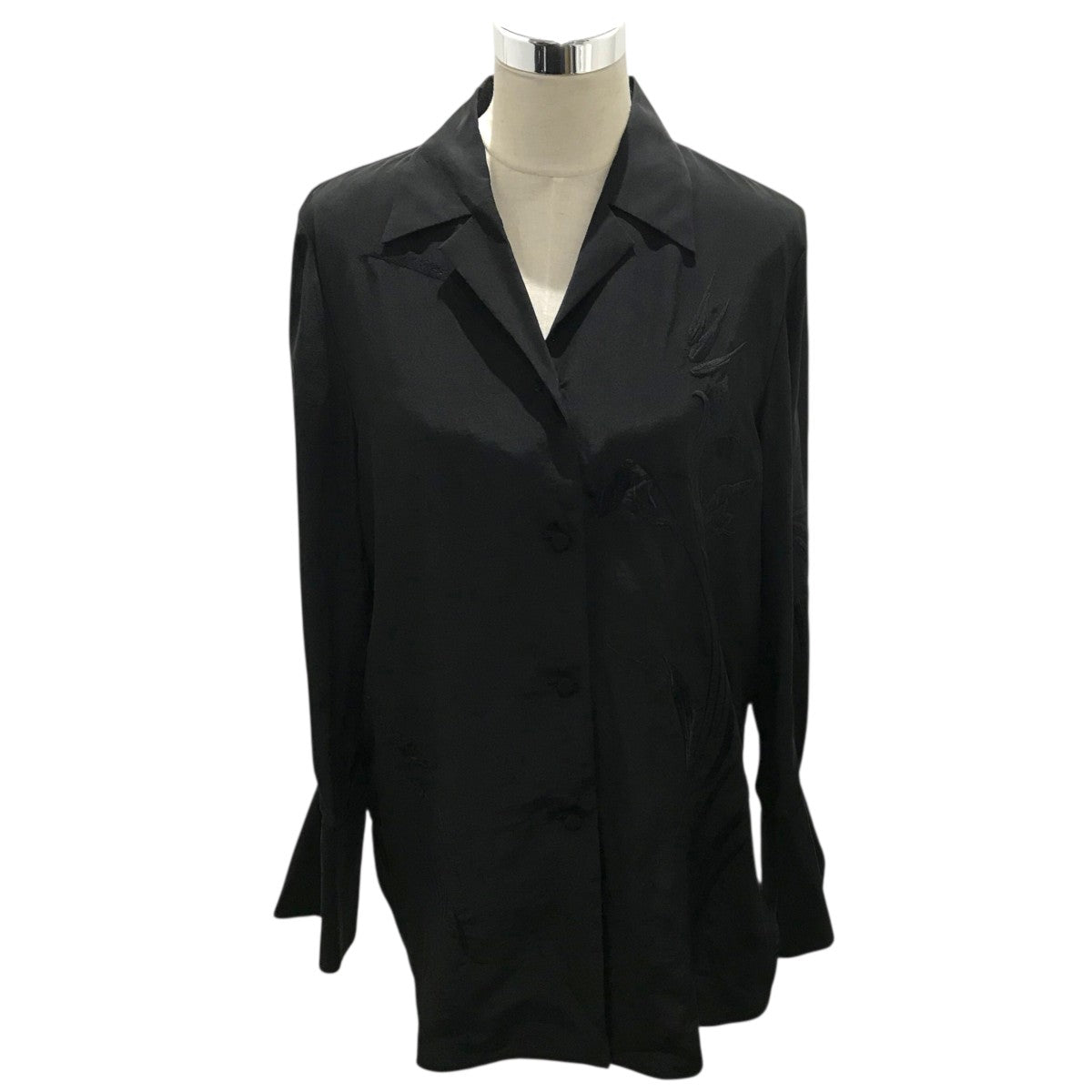 mame kurogouchi(マメクロゴウチ) 25AW【Silk Cupra Floral Embroidery