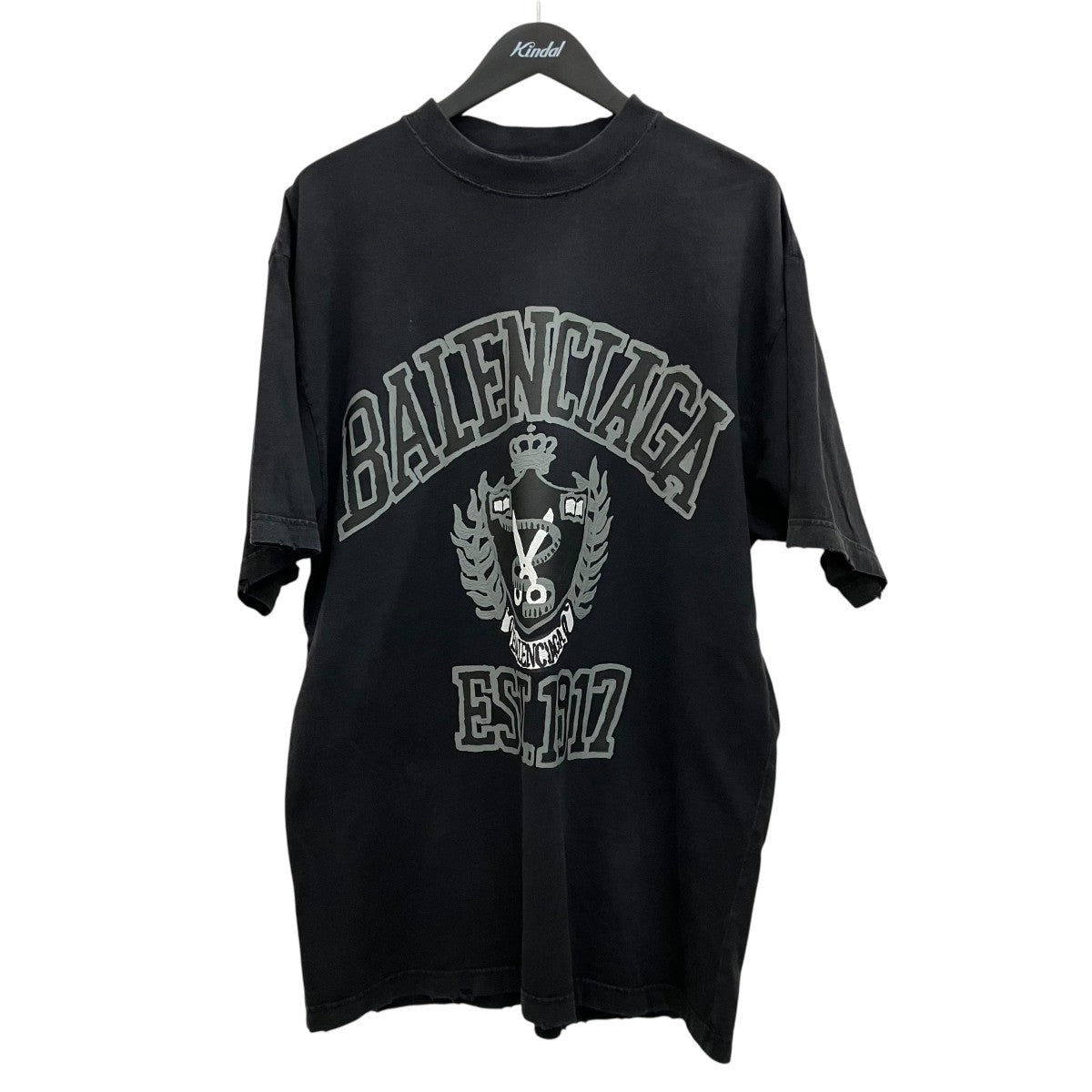 BALENCIAGA カレッジロゴペイントTシャツ739784 古着・中古-1枚目のアイテム画像