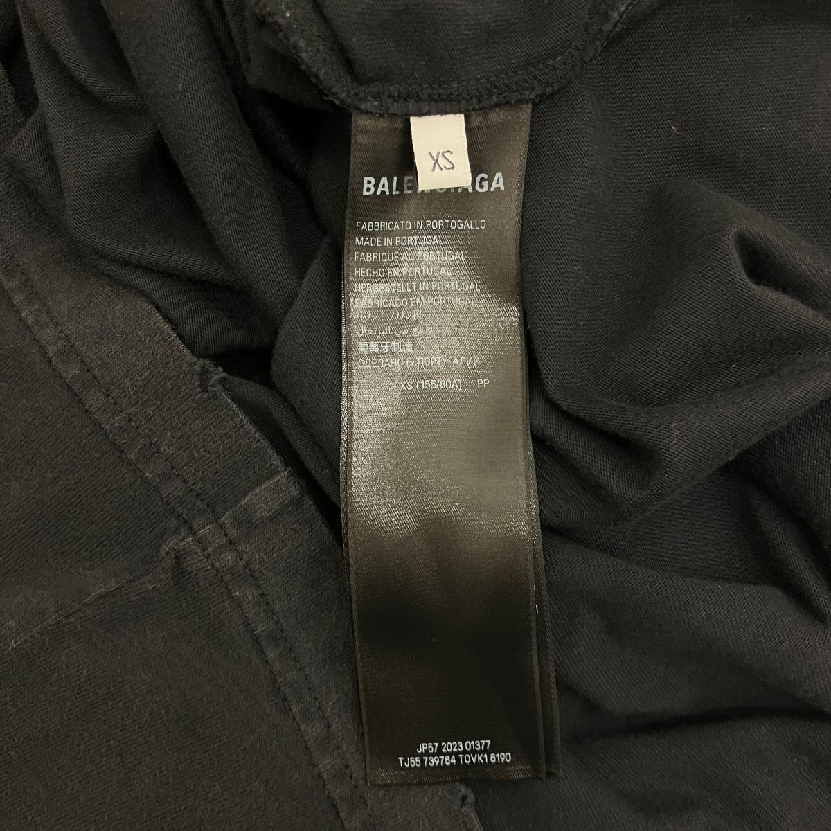 BALENCIAGA カレッジロゴペイントTシャツ739784 古着・中古-6枚目のアイテム画像
