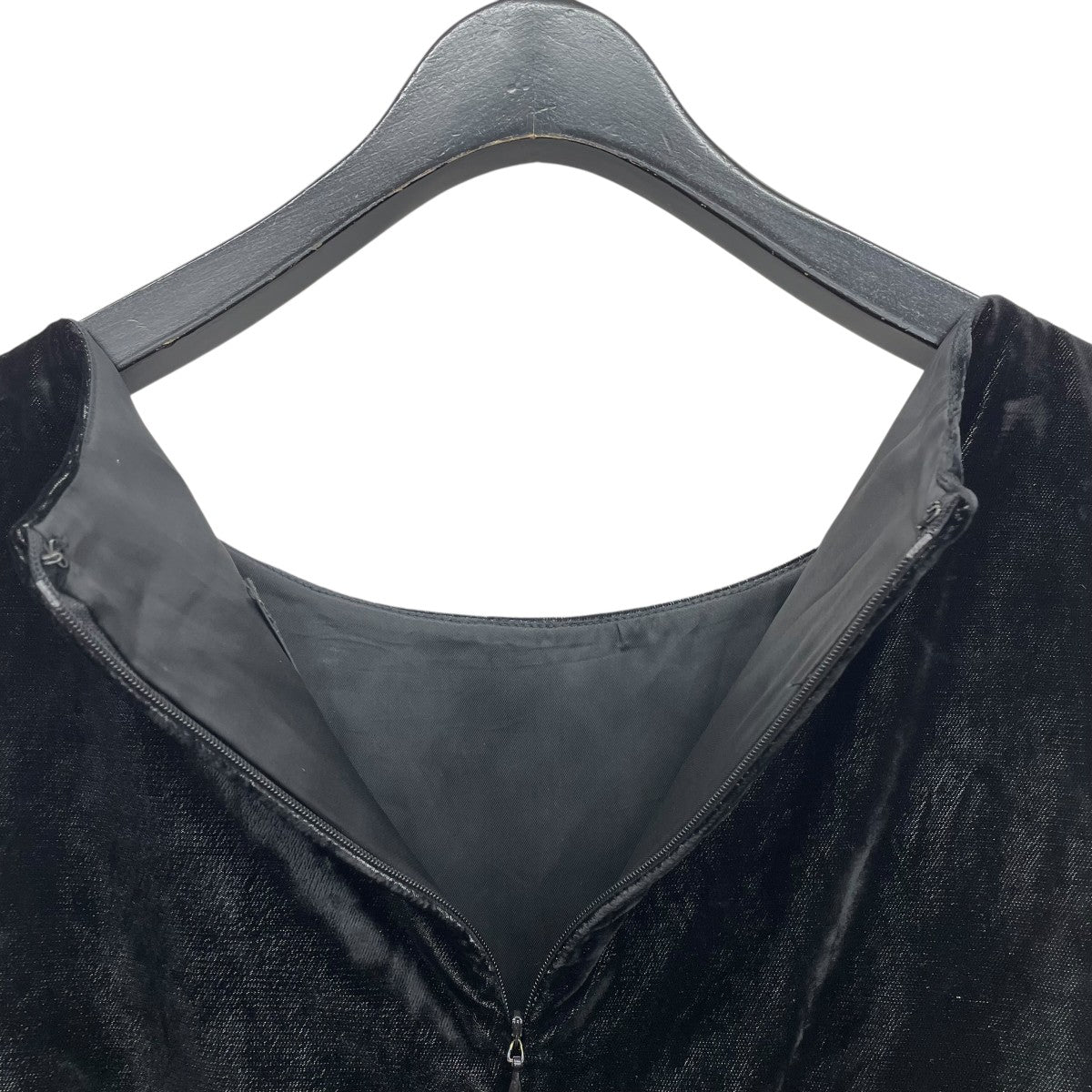 ベロアノースリーブワンピース